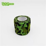 5 ซม. * 4.5 ม. ขายส่งราคาถูก 35g ผ้าพันแผลเหนียวลายพรางไม่ทอ